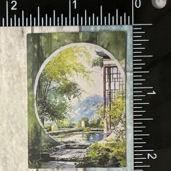 🌀10/$10🌀 Oil Painting Reusable Vinyl Sticker Decal - Picture 1 of 1